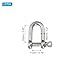 PATIKIL Screw Pin Shackle 5mm 3/16