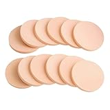 12 Pezzi Spugnetta Trucco, Spugne Rotonde Riutilizzabili, Spugne Cosmetiche In Lattice per Fondotinta, Applicatori, BB Cream, Cipria (Colore della Pelle)