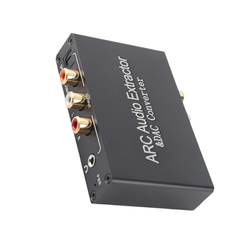 Convertidor extractor de audio Tnfeeon de aleación de aluminio con salidas SPDIF y 3.5 mm de 192KHz 6