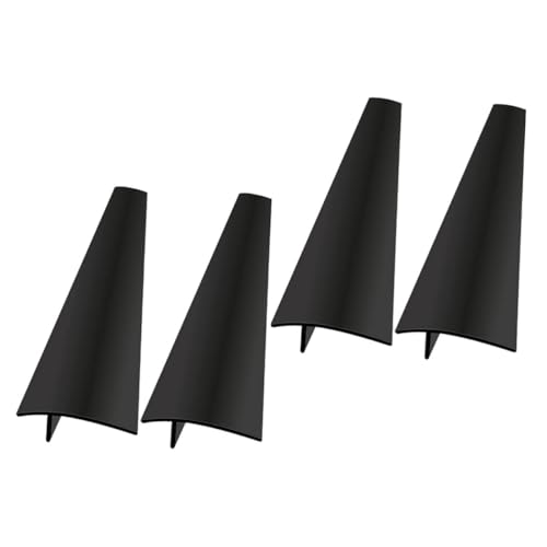 Alipis 4個 シリコン耐熱コンロ隙間カバー キッチンカウンター保護テープ 防塵防油 隙間埋めストーブ用 多用途窓ドア対応