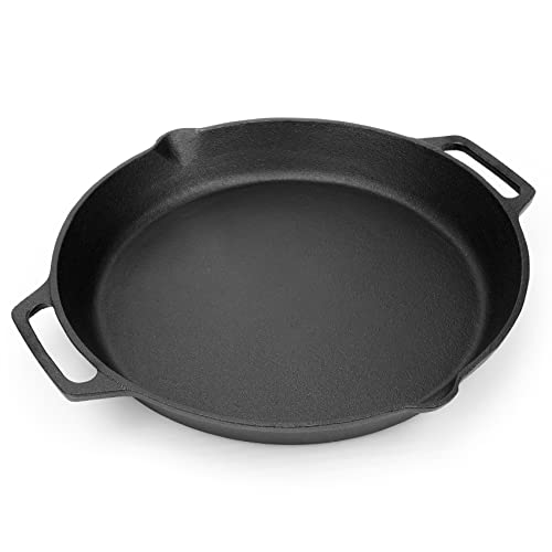 Onlyfire Plancha Redonda de Hierro Fundido I Sartén Parrilla para Barbacoas de...