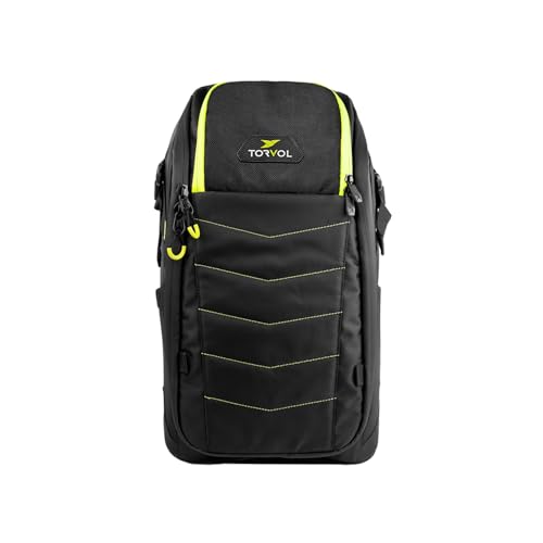 Torvol - Quad PITSTOP Backpack V2, Sac à dos drone fpv, Transport 2 quads + accessoires, drone dji mini 4k, batterie dji mini 3, pc portable 15 pouces, sac a dos voyage cabine avion, Noir & vert 26L