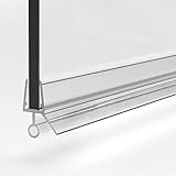 Duschdichtung 70cm Dichtung Dusche für 6mm, 7mm und 8mm Glasdicke, Duschtürdichtung M4 Duschkabinendichtung PVC, Duschdichtungsprofile transparent Duschtür Dichtung mit Gummilippe