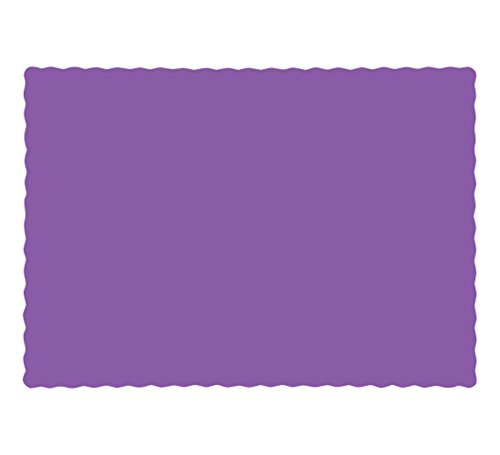 Creative Converting Placemat, 9.45" x 13.25", Amethyst Purple
