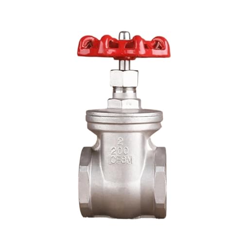 Válvula de compuerta recta de 1/2 pulgadas en acero inoxidable 304 DN15 2