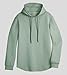 Fioboc Men's Green XL Oversized Hooded Sweatshirt with Curved Hemline and Kangaroo Pocket