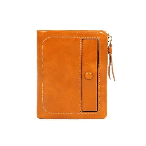 Monedero pequeño Cartera Corta de Cuero para llevar en el bolsillo del pantalón