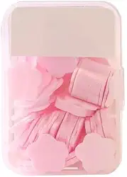 Comprimidos de Sabão e Sabonete em Barra Descartável Tamanho Viagem para Mãos(Rosa)