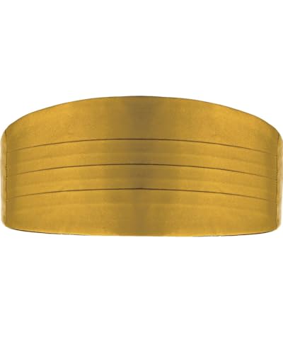 KGDUYC 1 pcs Ceinture de Smoking en Satin Ceinture de Smoking Noire pour Homme pour Chemise de Costume Smoking, Bande réglable pour smoking homme (Doré)