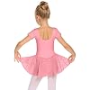 Arshiner Balletkleding meisjes balletjurk kinderen korte mouwen katoen balletpak ballerina-jurk tutu