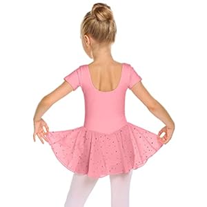Arshiner Balletkleding meisjes balletjurk kinderen korte mouwen katoen balletpak ballerina-jurk tutu