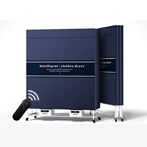 Heated Clothes Dryer, Electric Clothes Air, 2-Tier Foldable Clothes Dryer, Stainless Steel Frame Load Capacity 40kg, Heated Extra Wide Indoor Electric Energy Saving
