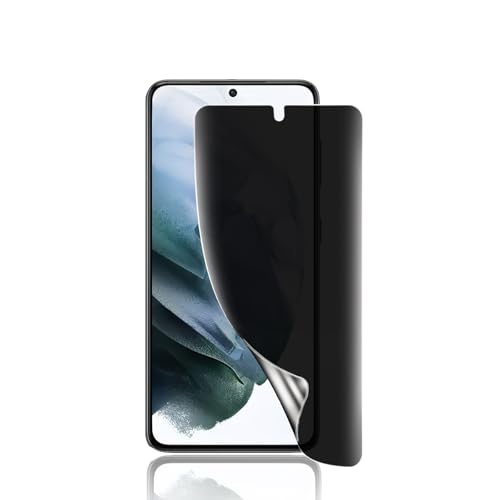【覗き見防止】FOR Galaxy S21 5G フィルム 柔軟性TPU制 液晶保護フィルム ガイド枠付き SC-51B SCG09 フィルム のぞき見防止/浮き防止/気泡レス/指紋防止/Face ID対応 ギャラクシー S21 5G 保護フィルム