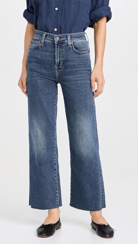 7 For All Mankind Women's Cropped Alexa W/Raw Cut Hem2