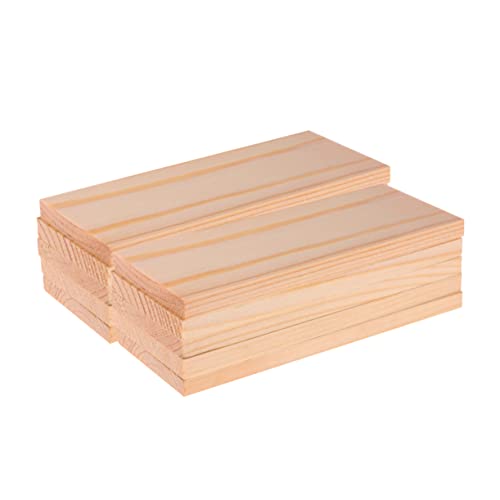 ARTIBETTER Lightweight Thin Pine Boards 20pcs Basswood Planks for Photography Photo Backdrop Props (4x10cm)