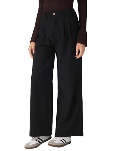 CIDER Women's Wide Leg Trousers High Waist Casual Slim Pants2