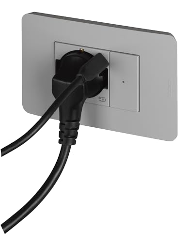 Toma de corriente Schuko italiana P40 BTICINO MatixGO gris con USB tipo C 3