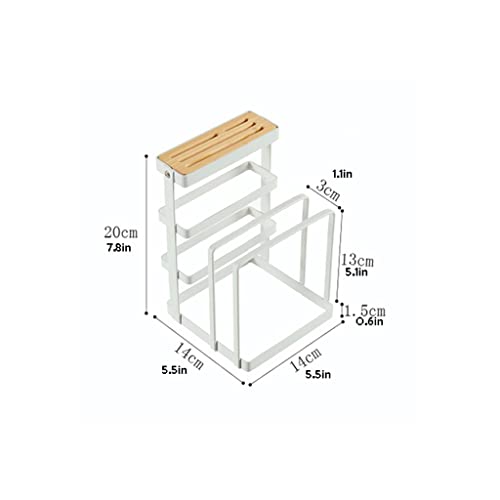 Bloque de cuchillos con soporte de tabla que optimiza el secado de utensilios 3