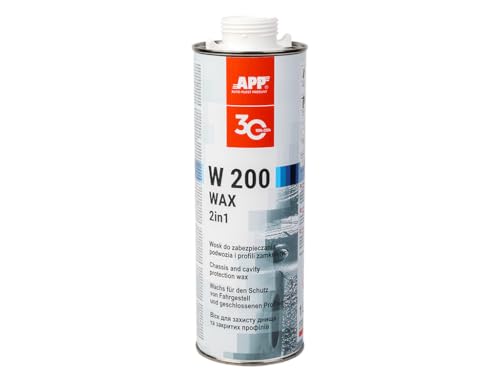 APP W200 WAX Liquide de protection carrosserie voiture 2-en-1 : Cire pour carrosserie et corps creux | Propriétés antirouille, anti-gravillon et...