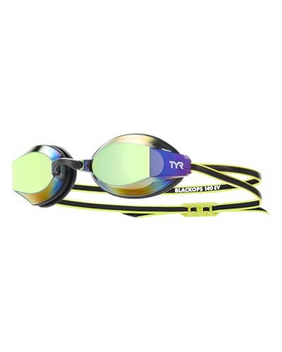 Image of TYR Adult Black Ops 140 EV Goggles - Racing Performance Swim Goggles | Low Profile Drag Reduction | 140-Degree Peripheral View | Durafit Silicone Gaskets | 4 Removable Nosebridges