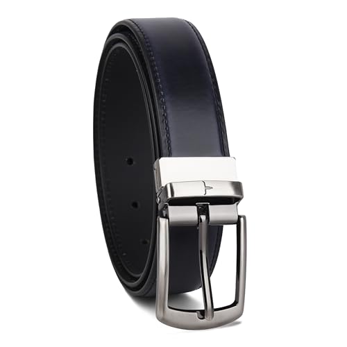 Image of URBAN FOREST Aiden Black Formal Leather Belt for Men