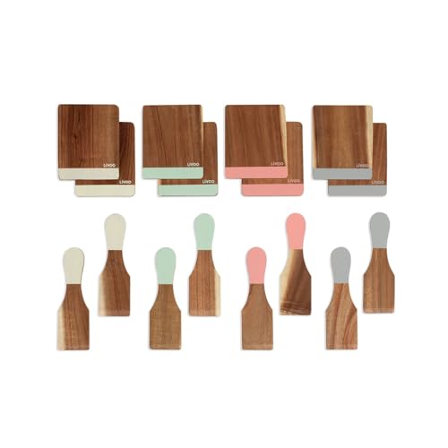 Set 8 Spatules + 8 Planchettes Bois - MEN427