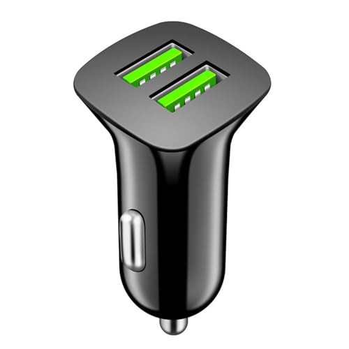 USB カーアダプター - 車用 USB 充電器 2 ポート高速充電 | 5V/3.1A 自動車電話充電器 |旅行用USB-Aポートカーチャージャー |携帯充電器急速充電車の充電器ポータブル車の USB 充電器車両用