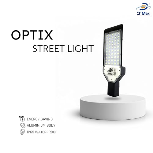Image of D'Mak LED Street Light White Focus with Lens Waterproof IP65 for Outdoor Purposes (Pack of 1, 50W LED Street Light)
