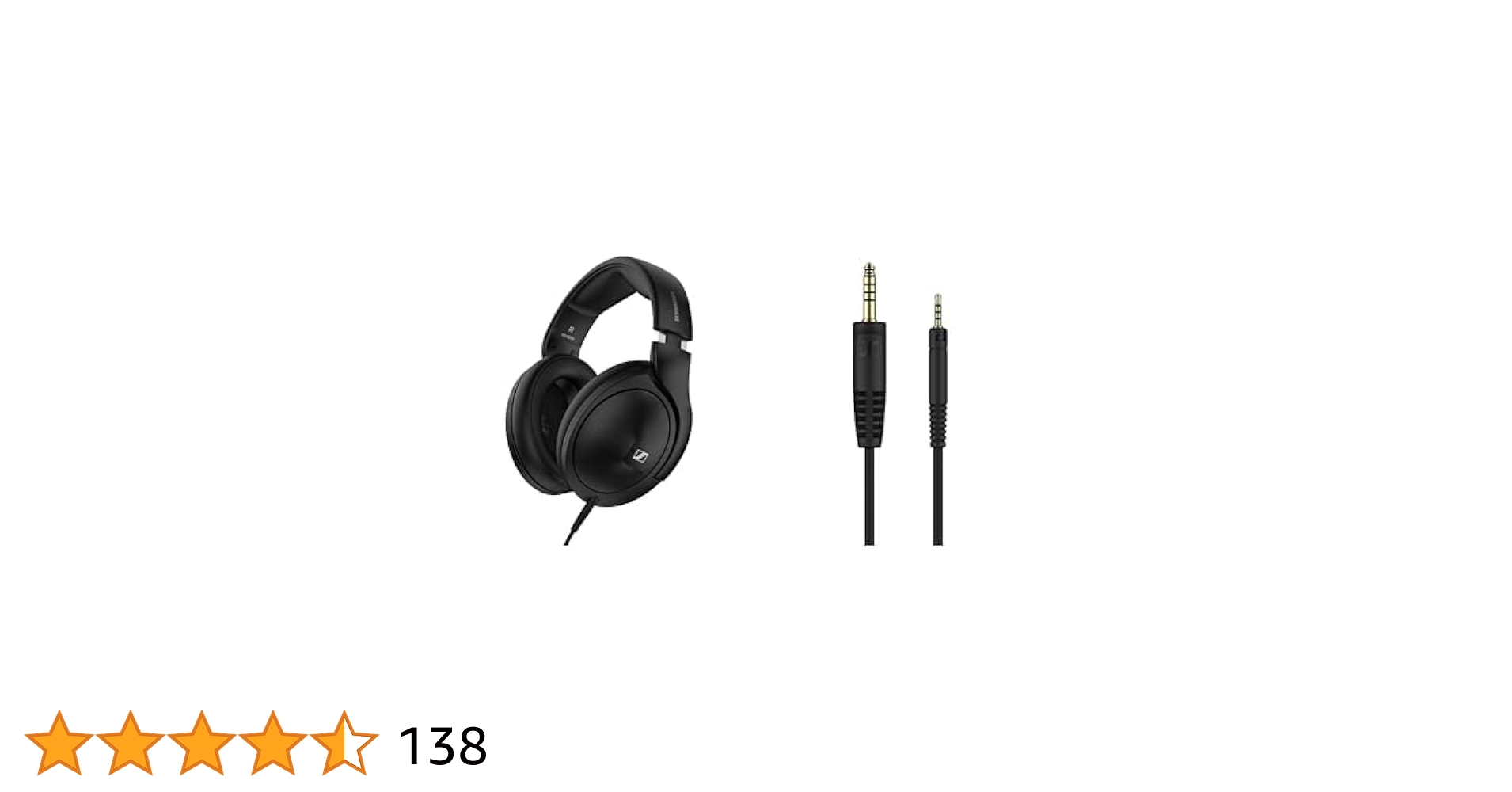 【美品】SENNHEISER HD599 SE 4.4mmバランスケーブル　付 Tiandirenhe 4.4mm バランスHD598ケーブル ゼンハイザー HD518