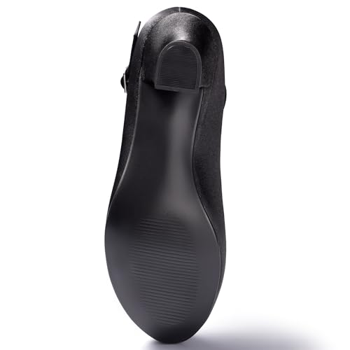 Linodes Ankle Strap Character Shoe Stain Upper 2'' Ballroom Dance Shoes for Women4