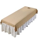 Custodia Lettino Massaggio Portatile Copriletto for lettino da massaggio estetico, lenzuolo for spa, for divano con foro for il viso, cotone traspirante(Color 5,76X190cm)