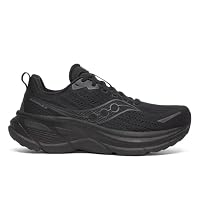 Saucony Men's Hurricane 25 Sneaker, Triple Black, US 9