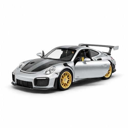 Image of Wizplex MSZ Official Licensed Porsche 911 GT2 RS Diecast Model Car 1:32 Scale | Light & Sound | Pull Back Action | Metal Sports Toy | Collectible Display & Gift