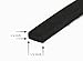 Neoprene Foam Weather Seal High Density Stripping with Adhesive Backing 1/2 Inch Wide 1/4 Inch Thick 50 Feet Long (1/2 x 1/4)