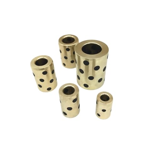 Roulement linéaire LM6L en graphite | Bague cuivre autolubrifiante 6x12x35mm pour axe
