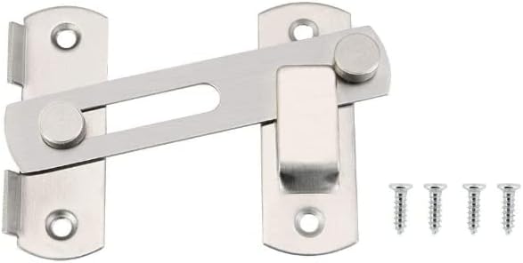 6,35 cm en acier inoxydable avec porte-Verrou Loquet Targette coulissante 2Pcs