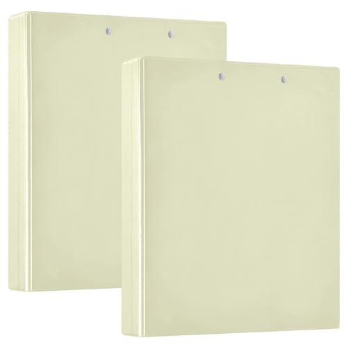 Classeur de bureau jaune doré avec poches et 3 anneaux en D pour rangement papier