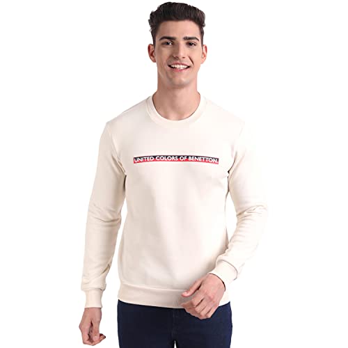 Image of United Colors of Benetton Men's Printed Hooded Neck Regular