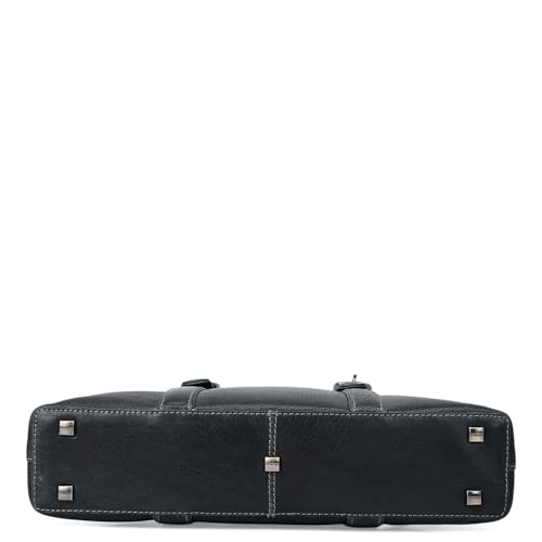 Image of Da Milano Leather Laptop Bag for Men & Women | Laptop Messenger Bag | Fits Up To 14 inch Laptop | Ideal for Office Purpose
