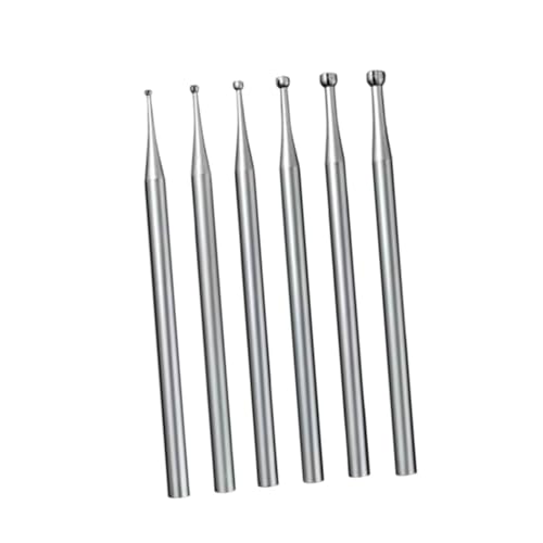 6 Puntas Burr Copa Redonda Predolo 3/32 pulg Shank miniatura 6
