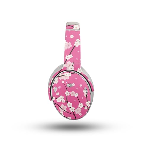 Image of Headphone Skin Compatible with Bose QuietComfort Headphones (2023) - Sakura Pink - Premium 3M Vinyl Protective Wrap Decal Cover - Easy to Apply | Crafted in The USA by MightySkins