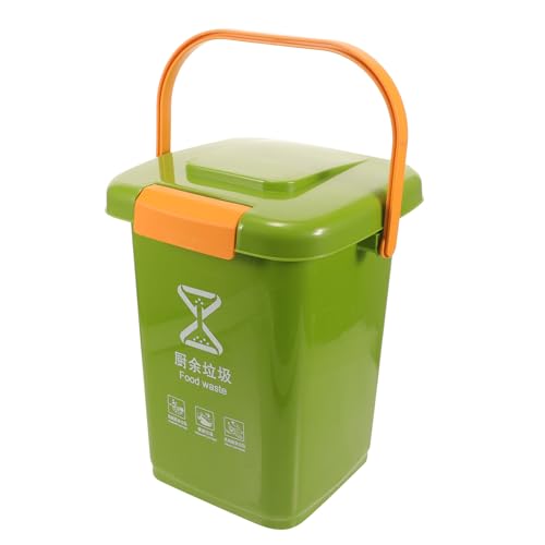 Bote de Basura ARTIBETTER 10l con Tapa y Filtro Verde