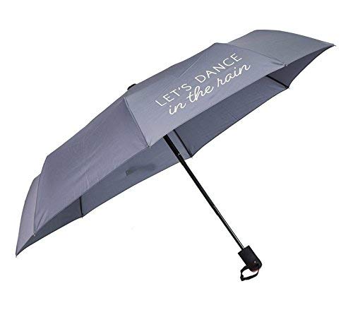 B. Boutique 7UMB006 Let's Dance in The Rain Compact Umbrella, Gray