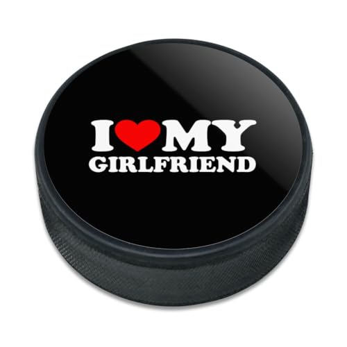 GRAPHICS & MORE I Heart My Girlfriend Ice Hockey Puck
