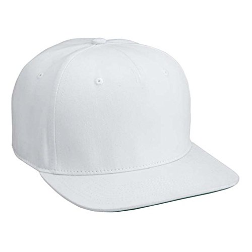 1 Dozen White Wholesale Hip Hop Flat Bill Base Ball Hats Distributed by Paynter Enterprises LLC