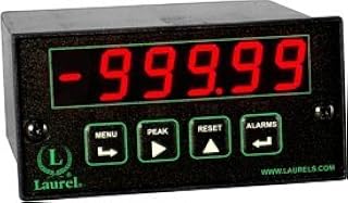 Laurel Electronics L21000P Process Meter, 4-20 mA Range, Red LED Digits, 10-48 Vdc Power