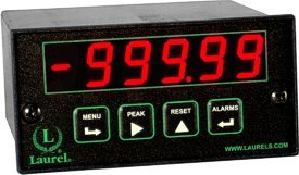 Laurel Electronics L21102P Process Meter, 4-20 mA Range, Red LED Digits, 10-48 Vdc Power, RS485 Data I/O #1