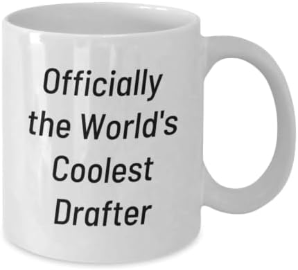 Funny Gifts for Drafter, World's Coolest Drafter White Coffee Mug, Perfect Graduation Unique Gifts from Family image 5