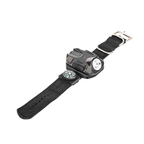 DIYEAH Flashlight Wrist Watch Light Led Outdoor Watch with Compass Perfect for Night Hiking Camping and Outdoor Activities