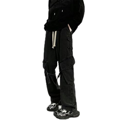 Jean de travail américain hommes pantalon droit automne hiver chaud ample